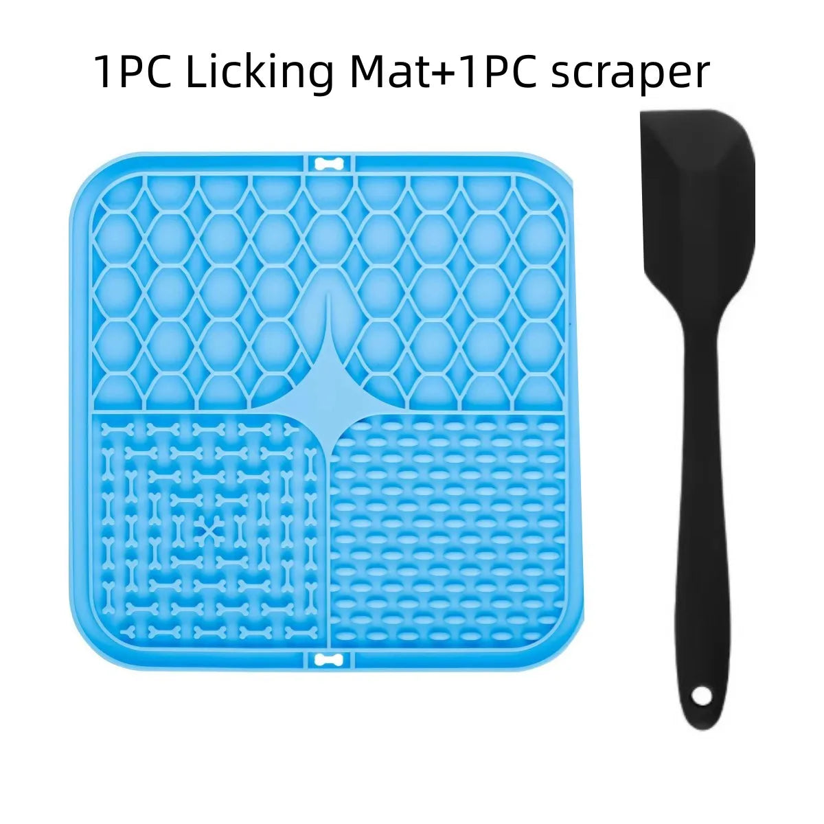 Silicone Dog Lick Mat – Slow Feeder & Bathing Distraction Mat