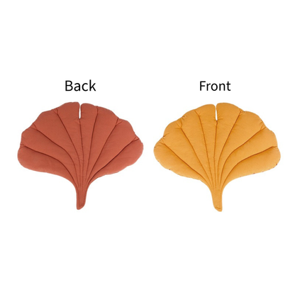 Leaf-Shaped Plush Pet Bed Mat – Soft Washable Cushion for Dogs & Cats