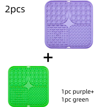 Silicone Dog Lick Mat – Slow Feeder & Bathing Distraction Mat