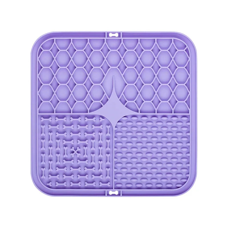Silicone Dog Lick Mat – Slow Feeder & Bathing Distraction Mat