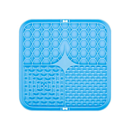 Silicone Dog Lick Mat – Slow Feeder & Bathing Distraction Mat