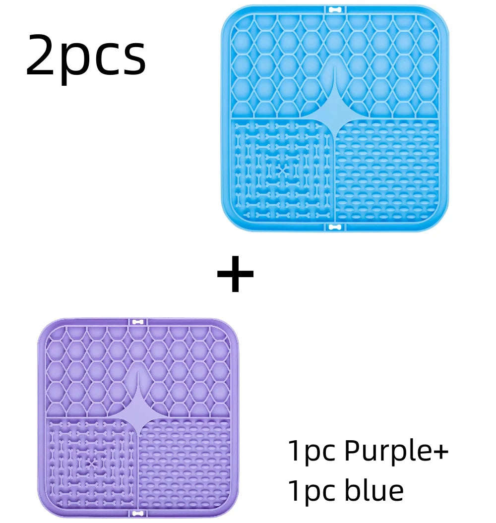Silicone Dog Lick Mat – Slow Feeder & Bathing Distraction Mat